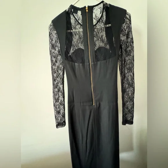 French Connection Black Lace Cocktail Dress - Picture 6 of 11